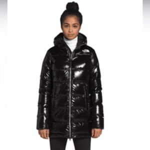 The North Face Gotham Coat in Rare “Glossy Black Matte Shine”, Never Worn, M
